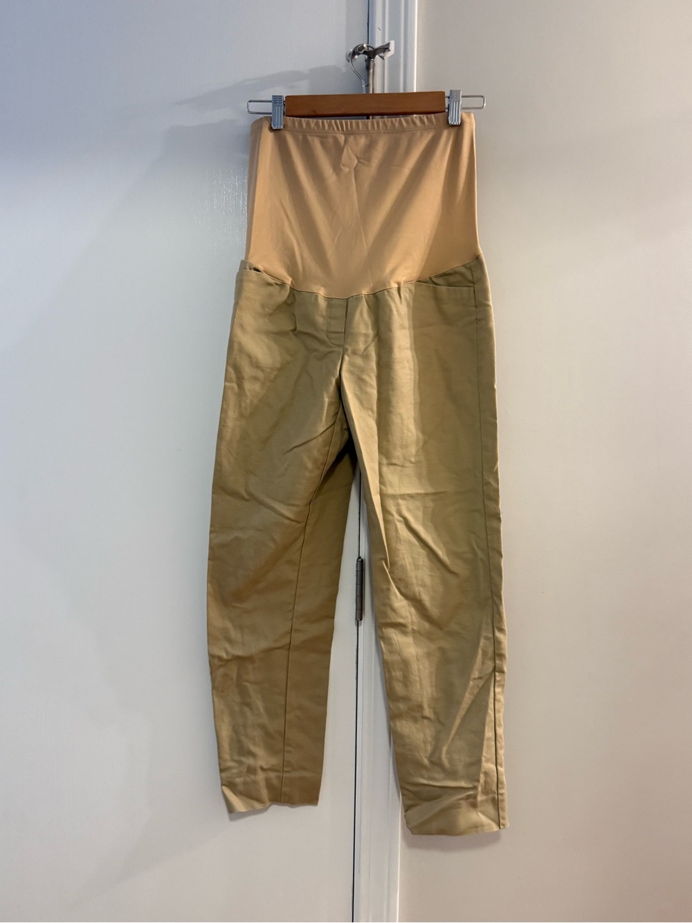 Maternity Stretch Waist Tan Pants